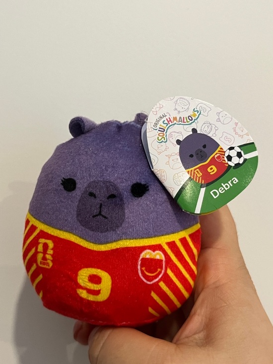 Squishmallows Other - Squishmallows Purple & Red Debra Plush Soccer Jersey